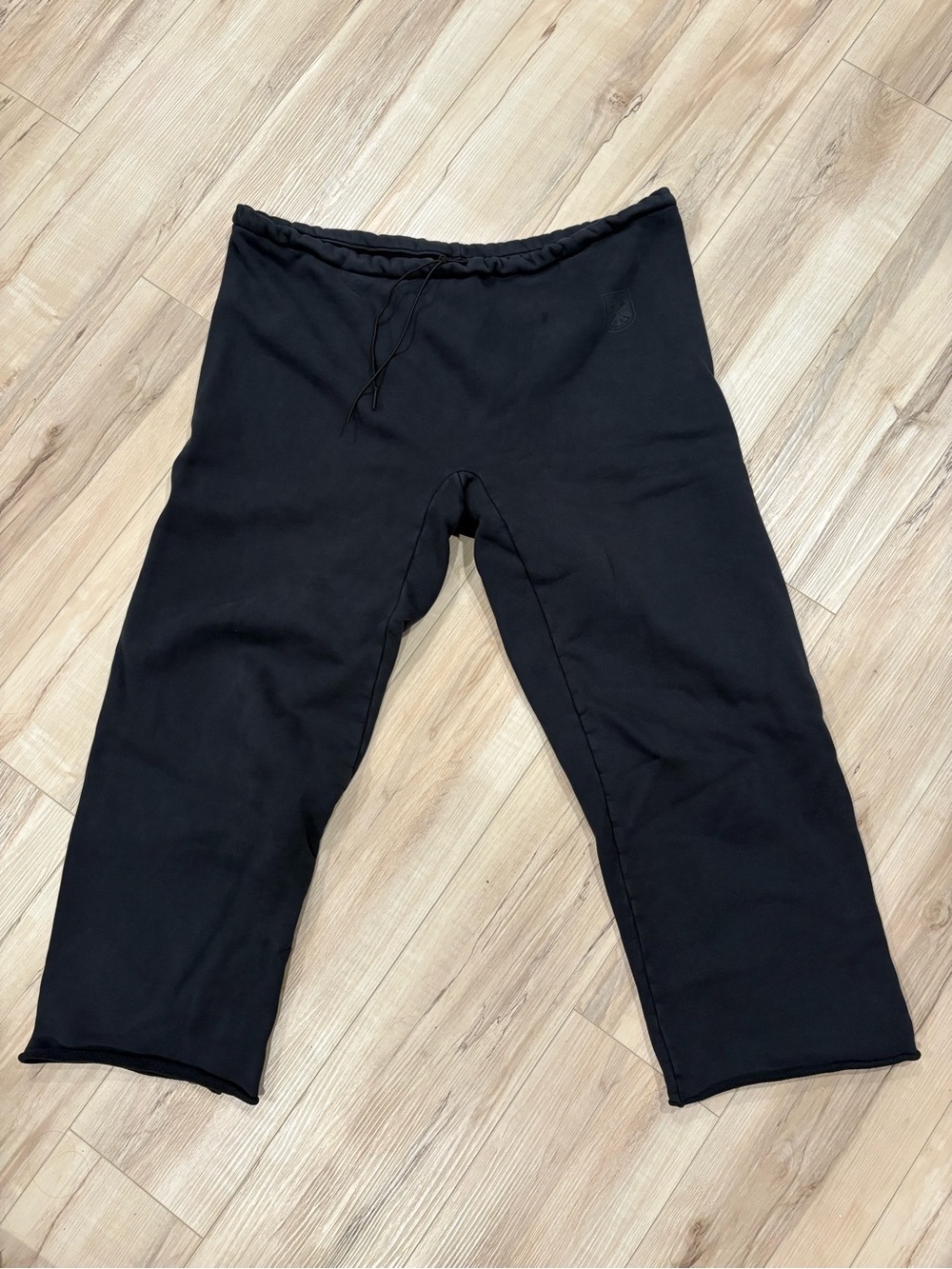 Yeezy Vultures Black Baggy Drawstring Sweatpants